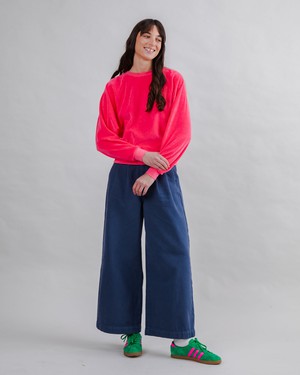 Velvet Raglan Sweatshirt Pink from Brava Fabrics