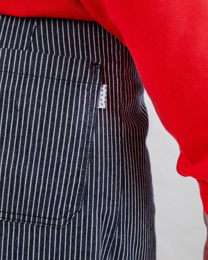 Denim Stripes Straight Leg Pants from Brava Fabrics