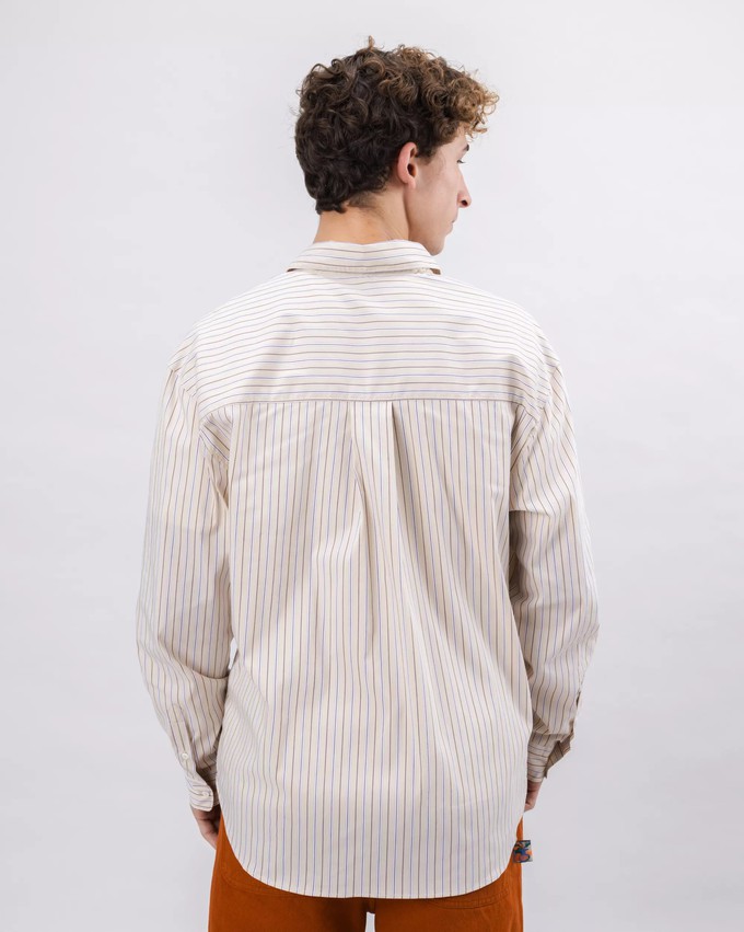 Relaxed Stripes Choco Shirt from Brava Fabrics
