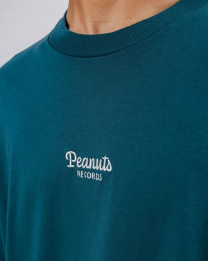 Peanuts Records Oversize T-shirt Green from Brava Fabrics