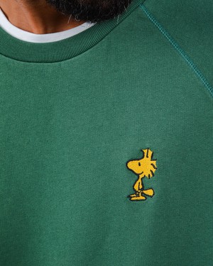 Peanuts Woodstock Sweatshirt Green from Brava Fabrics
