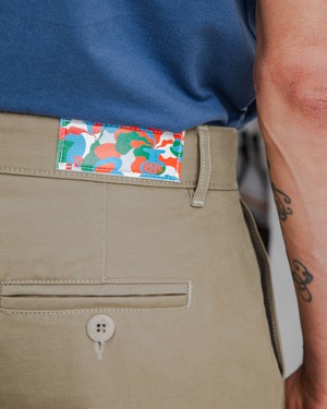 Sobremesa Pleated Pants Kakhi from Brava Fabrics