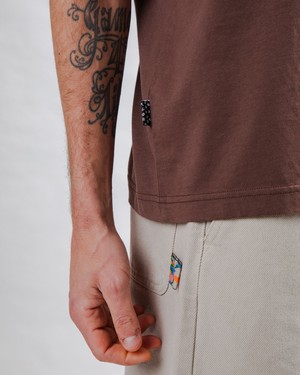 Choco Label T-shirt Brown from Brava Fabrics