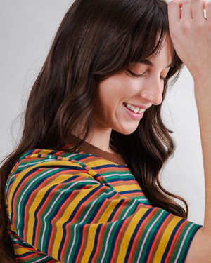 Stripes Squared Tee Multicolor from Brava Fabrics