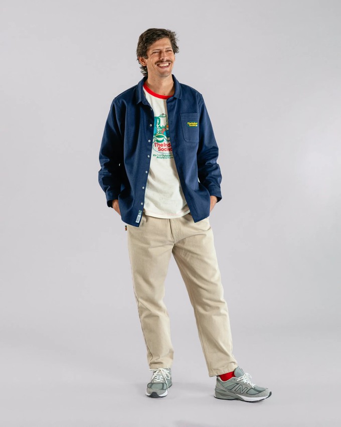 The Indoor Society Overshirt Blue from Brava Fabrics