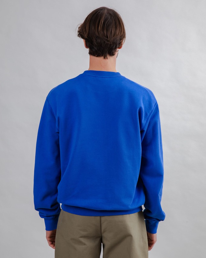 Noodles Label Sweatshirt Klein Blue from Brava Fabrics