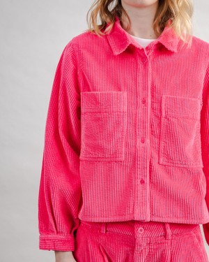 Corduroy Boxy Shirt Pink from Brava Fabrics