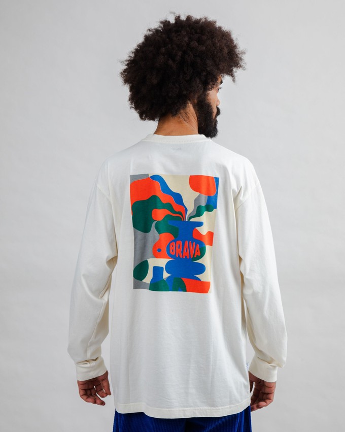 Sobremesa Longsleeve T-shirt Ecru from Brava Fabrics