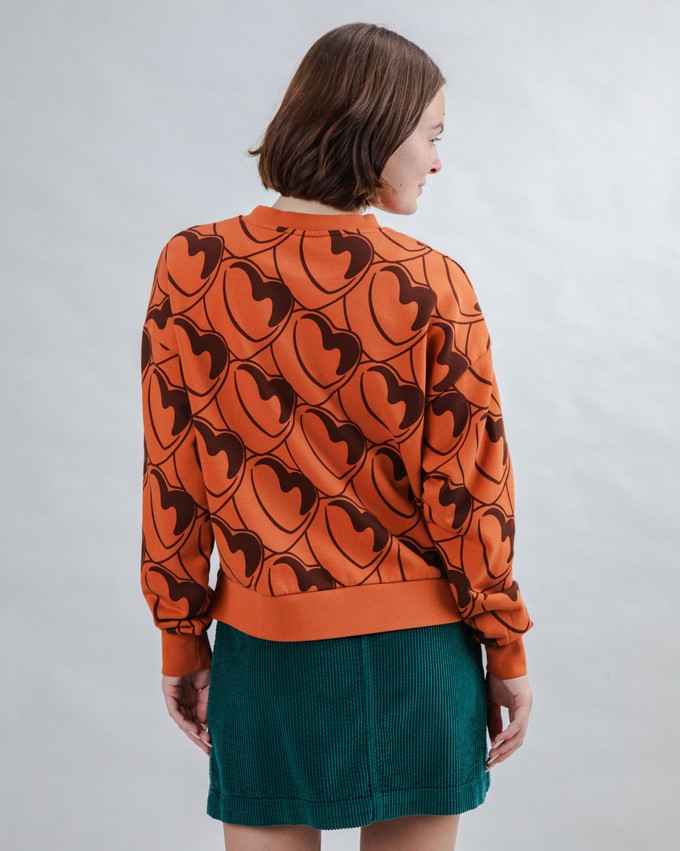Bombon Allover Rounded Sweatshirt Brown from Brava Fabrics