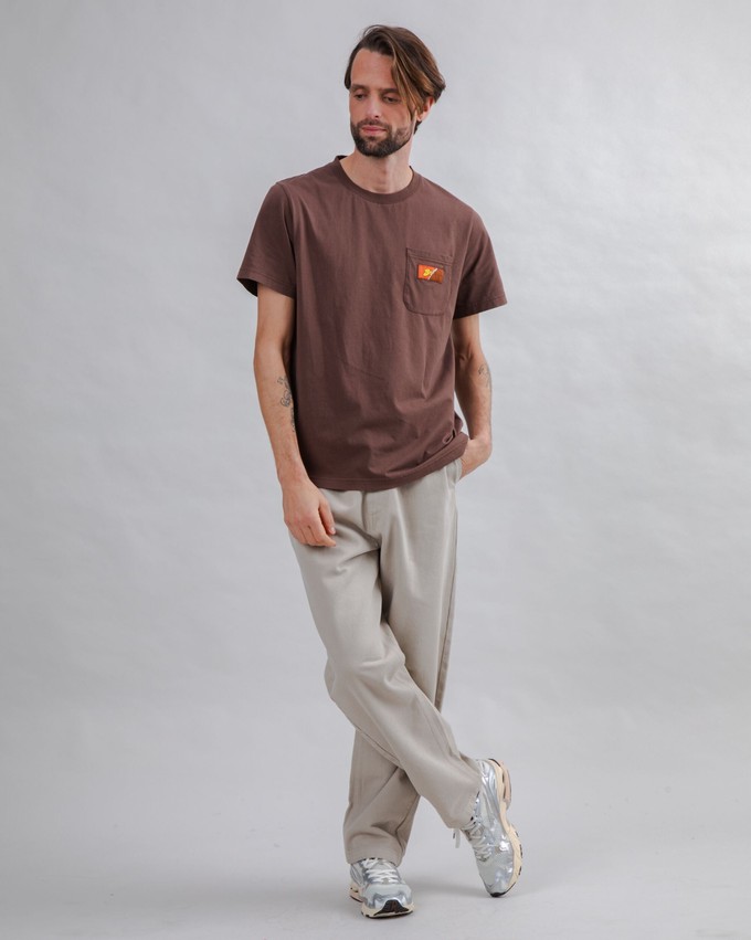 Choco Label T-shirt Brown from Brava Fabrics