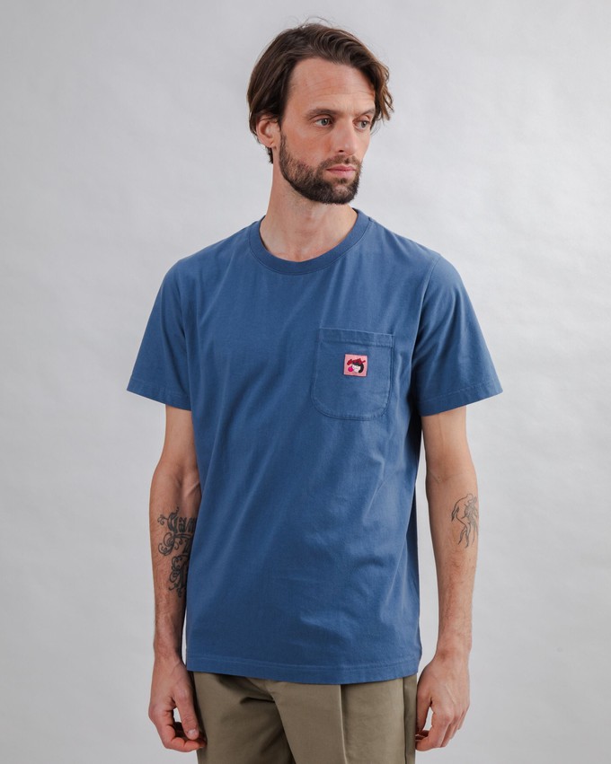Brava Gum Label T-shirt Indigo from Brava Fabrics
