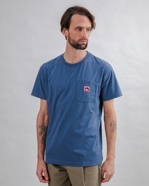 Brava Gum Label T-shirt Indigo from Brava Fabrics