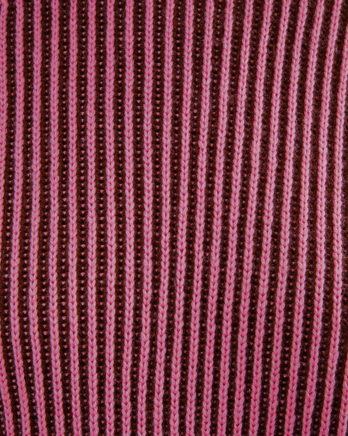 Bicolor Wool Cropped Sweater Pink from Brava Fabrics