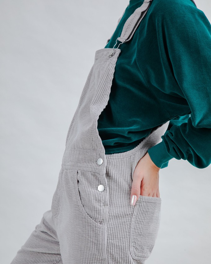 Corduroy Overall Grey from Brava Fabrics