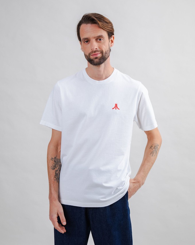 Atari Logo Tshirt White from Brava Fabrics