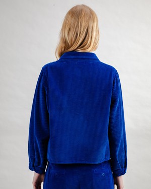 Corduroy Boxy Shirt Blue from Brava Fabrics
