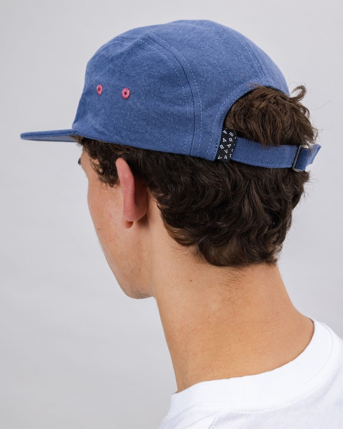 Cotton 5 Panel Cap Blue from Brava Fabrics