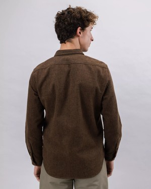 Heart Flannel Overshirt Brown from Brava Fabrics