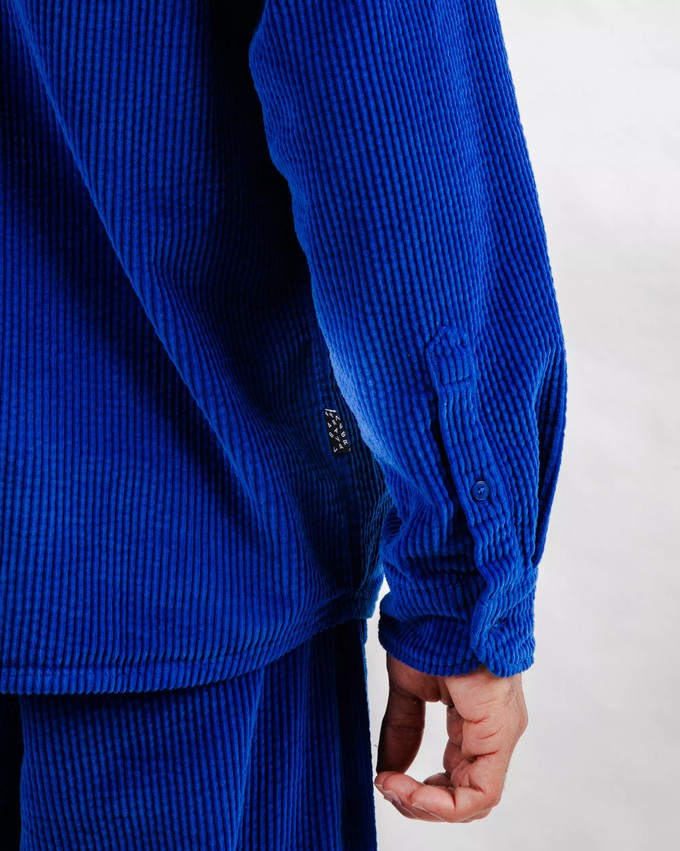 Corduroy Overshirt Klein Blue from Brava Fabrics