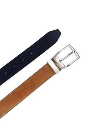 Reverse reversible belt – Black/Camel from CANUSSA