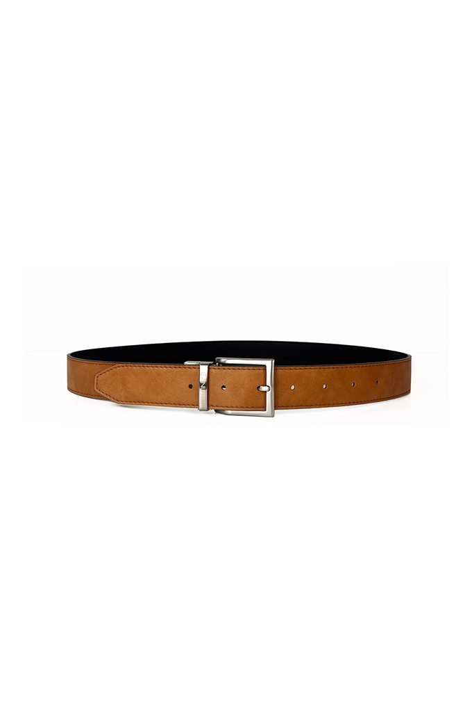 Reverse reversible belt – Black/Camel from CANUSSA
