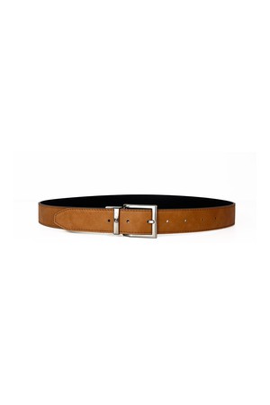Reverse reversible belt – Black/Camel from CANUSSA