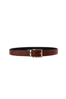 Reverse reversible belt – Black/Hazelnut via CANUSSA