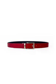Reverse reversible belt – Black/Red via CANUSSA