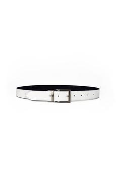 Reverse reversible belt – White/Chocolate via CANUSSA