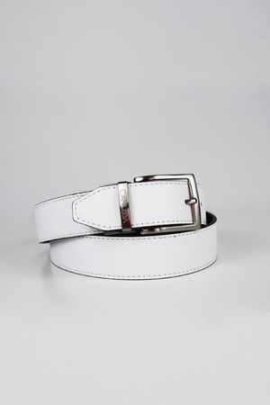Reverse reversible belt – White/Chocolate from CANUSSA