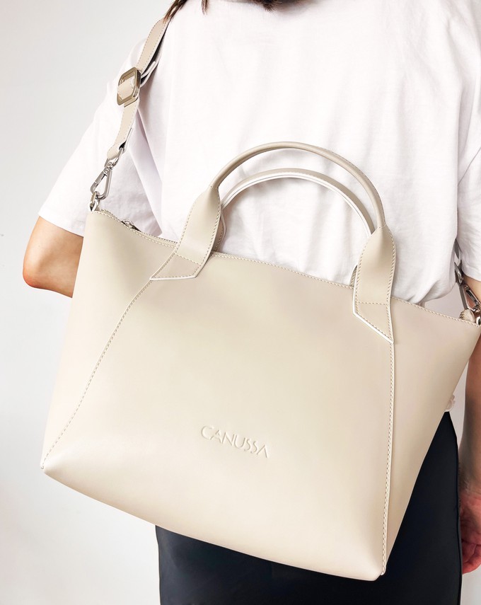 Trotto crossbody bag - Stone from CANUSSA