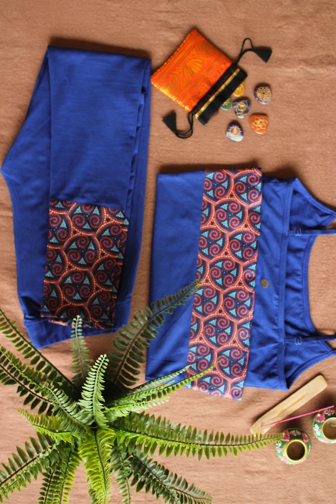 Indian Flair Cami Adorned Ankle Leggings Set from chaYkra