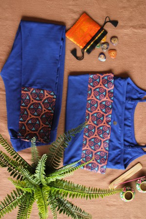 Indian Flair Cami Adorned Ankle Leggings Set from chaYkra