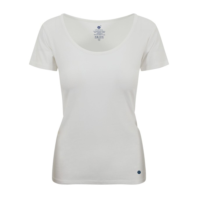 White Cotton Comfort Tee from chaYkra