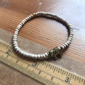 Tulsi Bead Meditation Bracelet with Elephant Charm from chaYkra