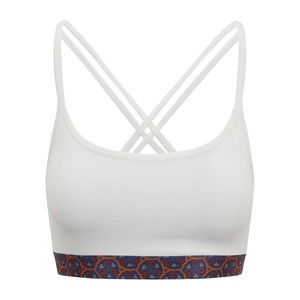 White Warm Chakra Yoga Bra from chaYkra