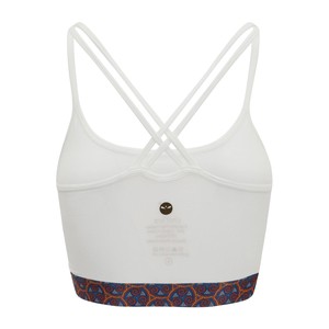 White Warm Chakra Yoga Bra from chaYkra