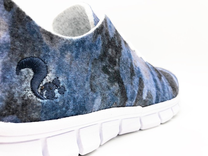 thies ® PET Sneaker camo blue | vegan aus recycelten Flaschen from COILEX