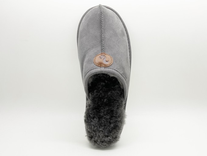thies 1856 ® Sheepskin Grumpy Dad Slipper dark grey from COILEX