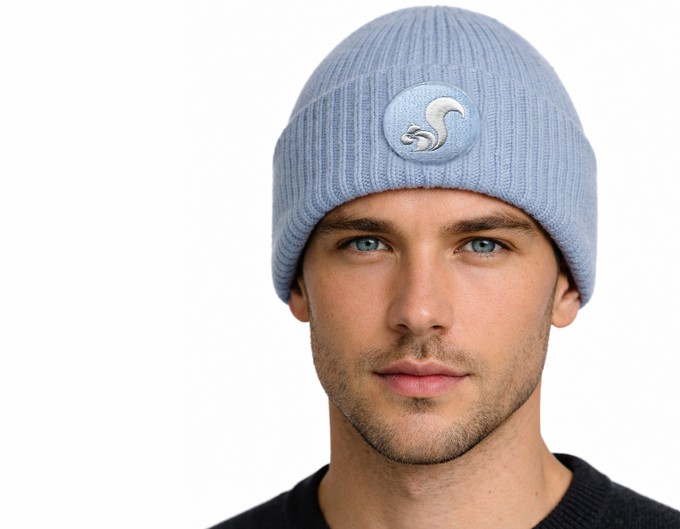 thies Eco Wool Beanie blue fog from COILEX