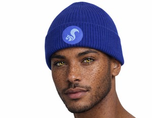 thies vegan Organic Beanie state blue from COILEX