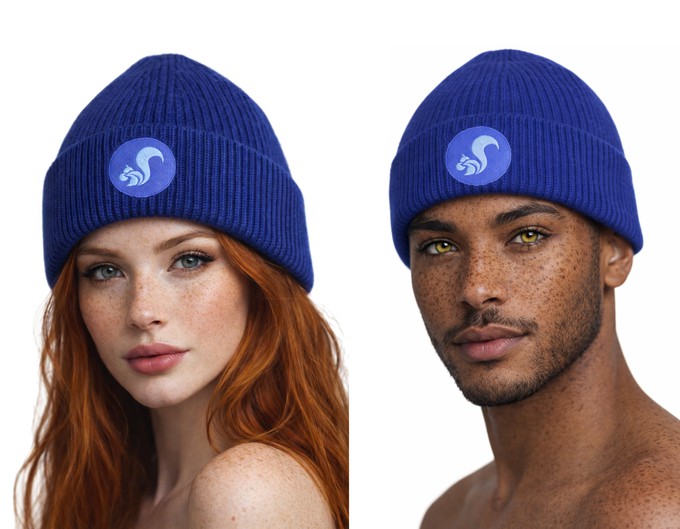 thies vegan Organic Beanie state blue from COILEX
