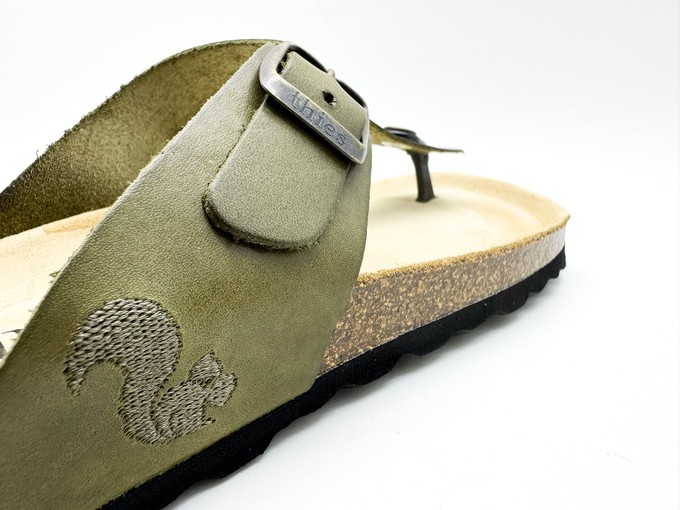 thies 1856 ® Eco Leather Thong Sandal avocado from COILEX