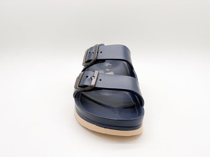 thies 1856 ® Ecofoam Double Sandal vegan midnight blue beige from COILEX