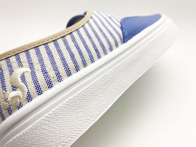 thies ® Organic Cotton Stripe Plim Sneaker indigo (W) from COILEX