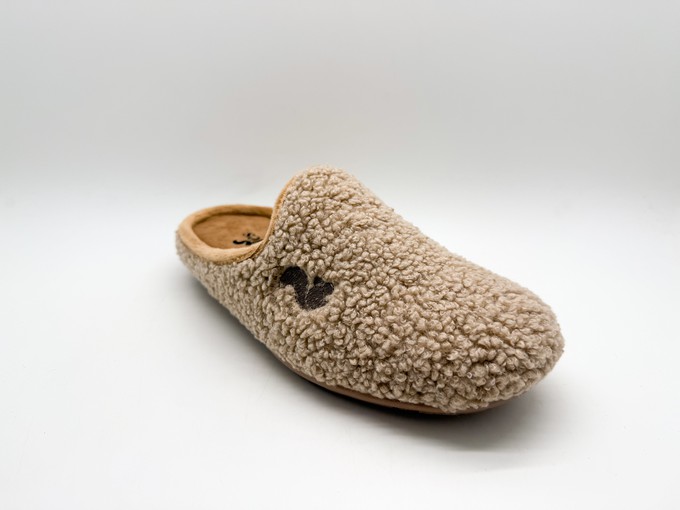 thies 1856 ® Rec Soft Teddy Slipper vegan sand from COILEX