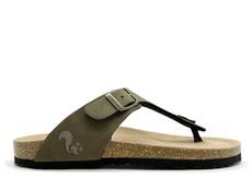 thies 1856 ® Eco Bio Thong Sandal vegan khaki (W/M/X) via COILEX