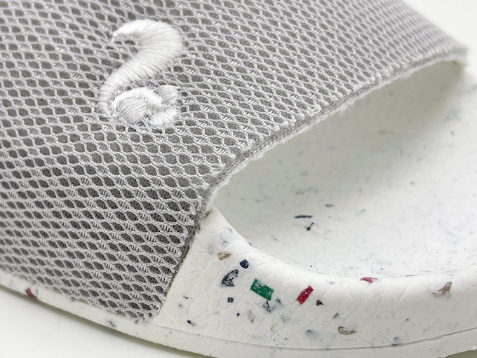 thies 1856 ® Eco Beach Slide vegan grey white from COILEX