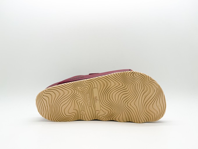 thies 1856 ® Ecofoam Double Sandal vegan bordeaux beige from COILEX