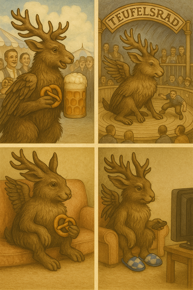 thies 1856 ® x Wolpertinger ™️ Rec Royal Bavarian Aprés Slipper blue from COILEX